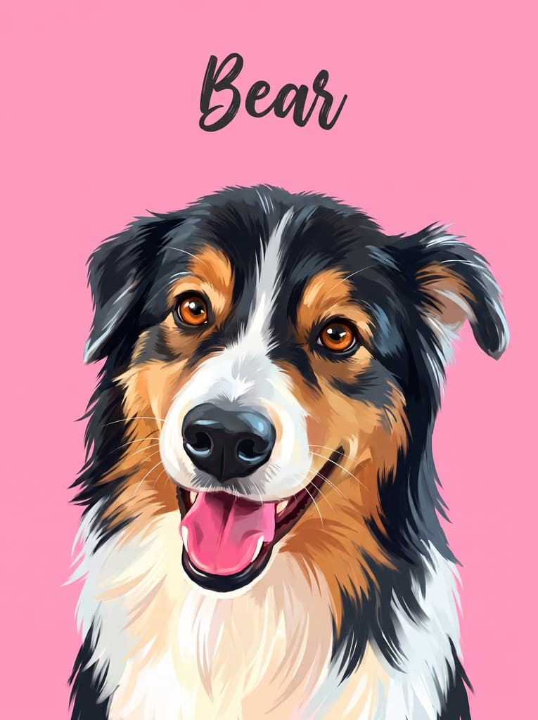 Bubblegum Name Portrait