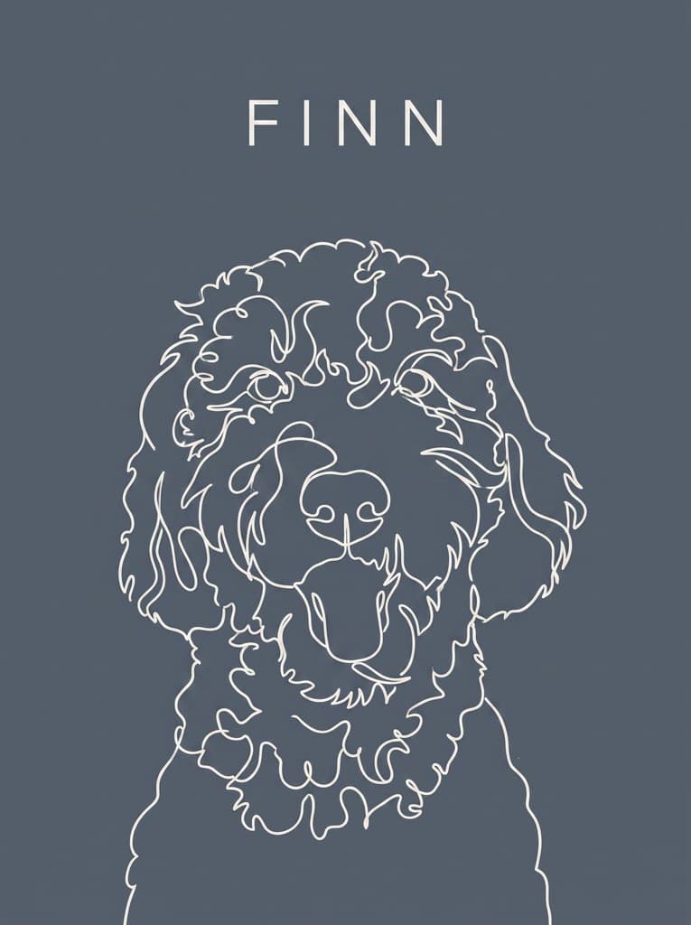 Line Art Name Portrait
