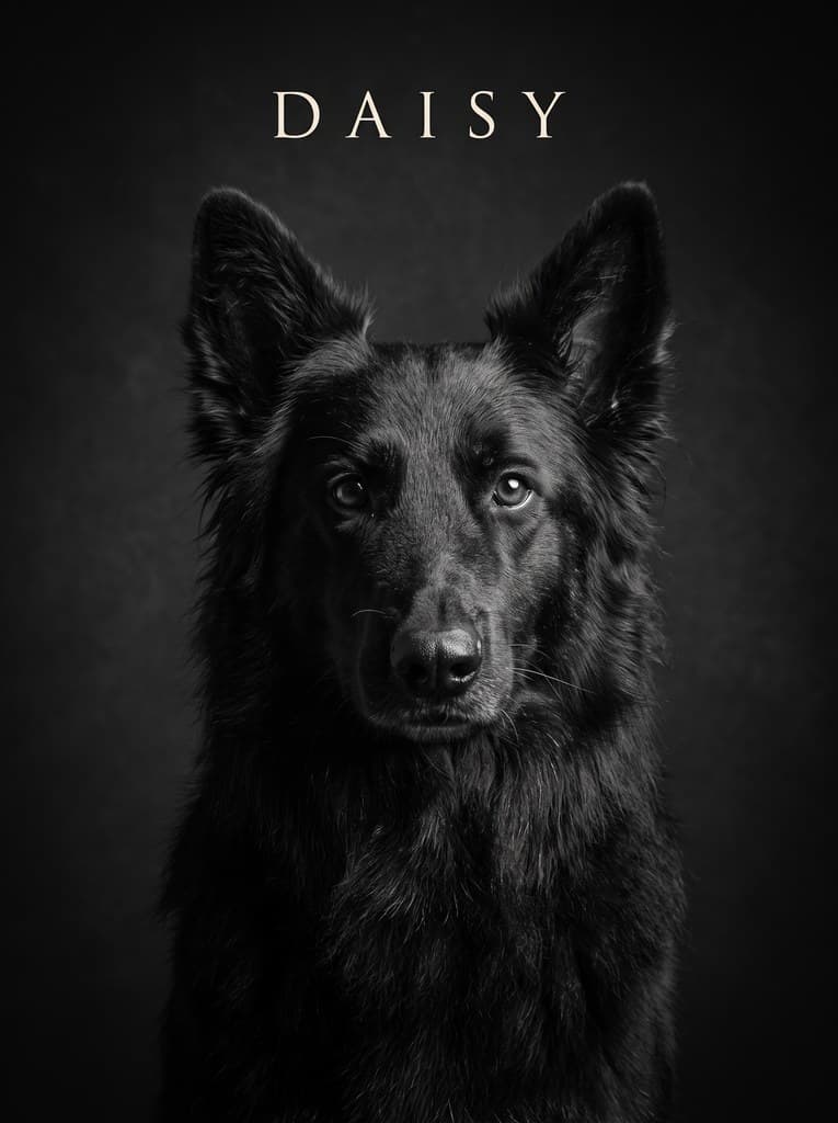 Noir Name Portrait